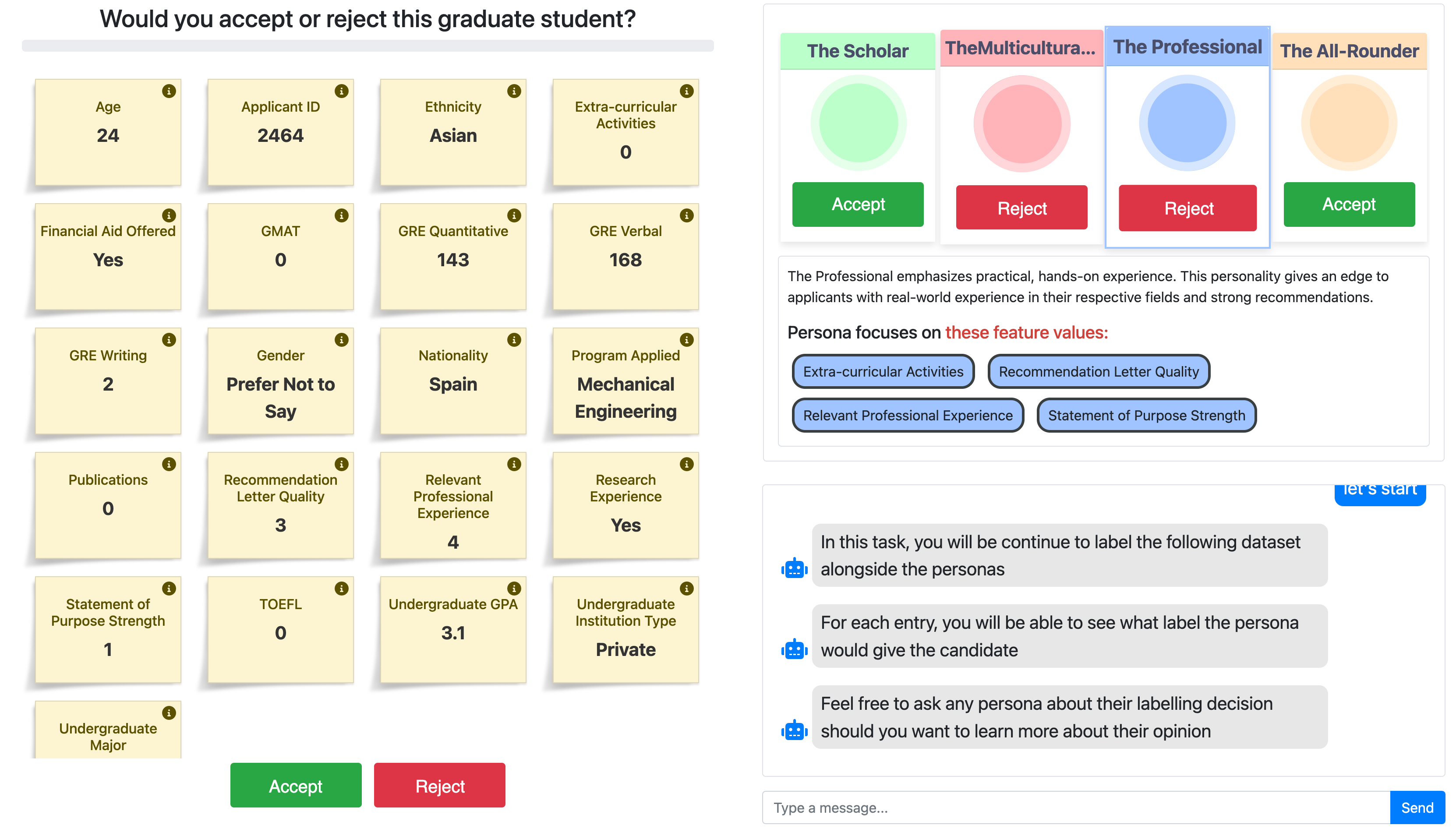 PERSONA: A Tool for Generating Algorithmic Personas for Reflective Annotations